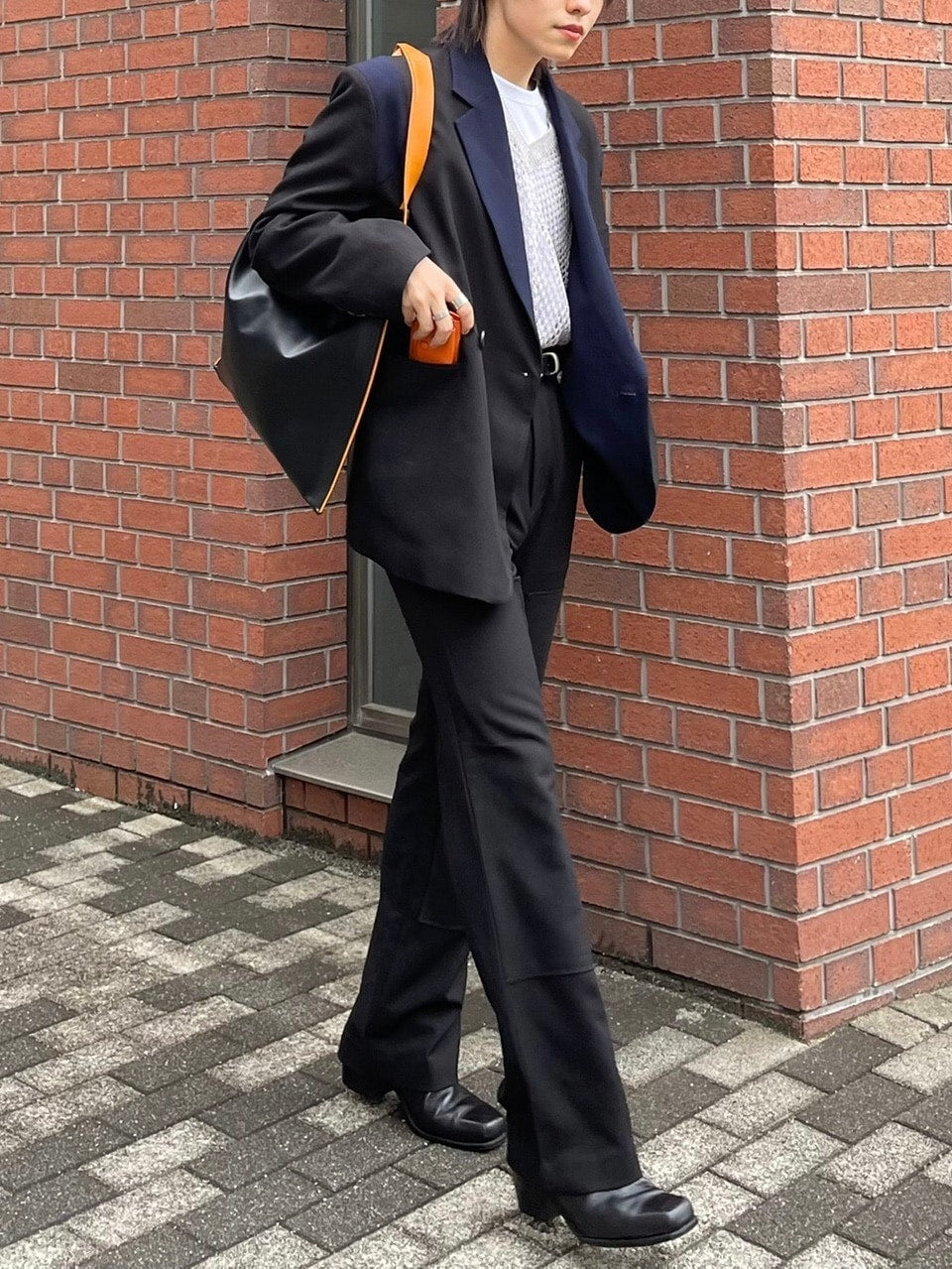 受注制【Chikashitsu +】set up design slacks (2color)