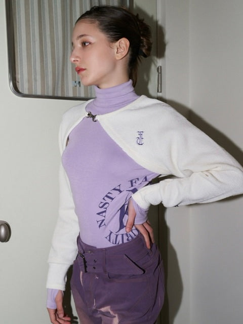 【FANCY CLUB】N.A.V BUCKLE BOLERO CARDIGAN