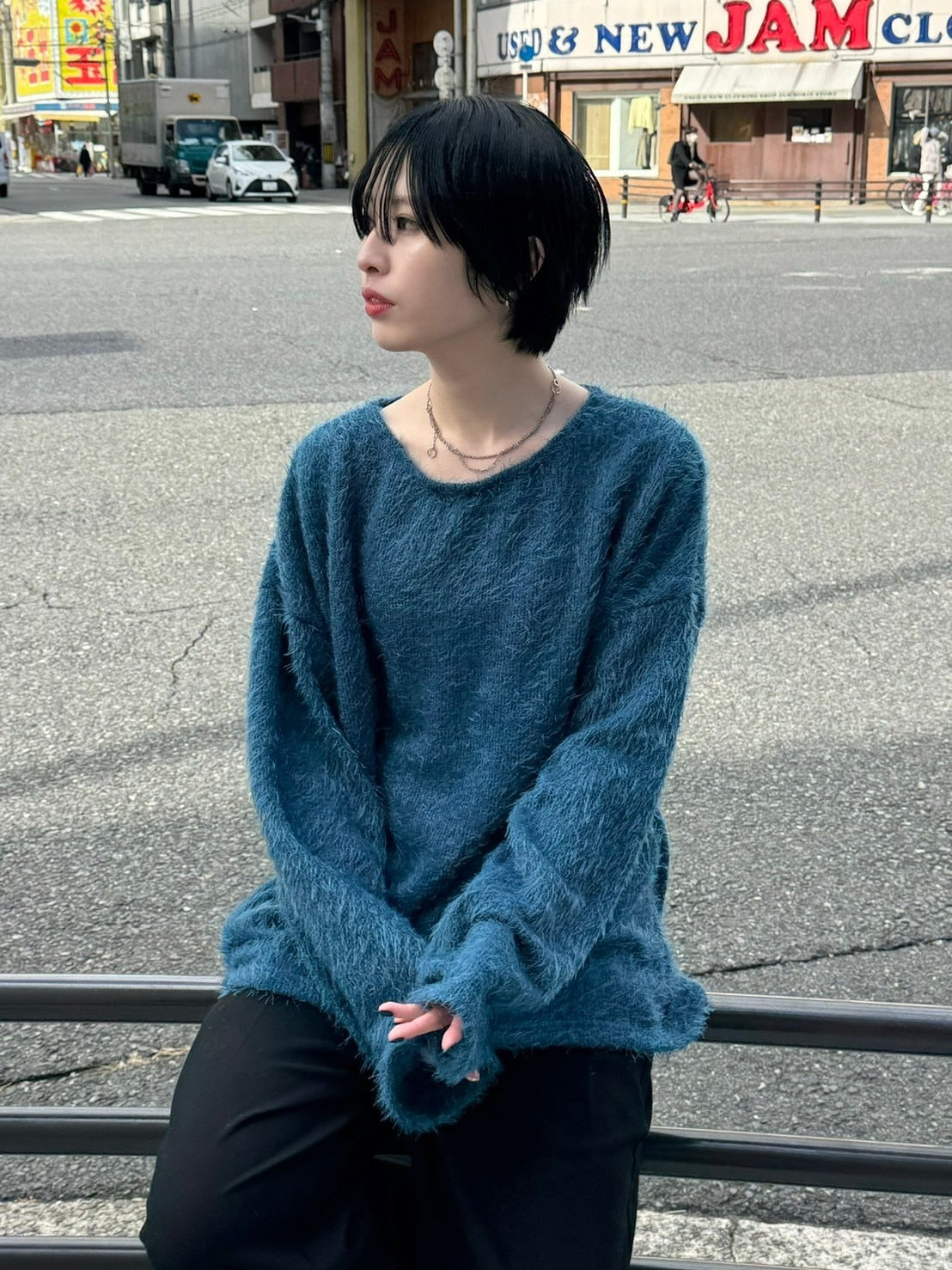 受注制【Chikashitsu +】shaggy knit (5color)