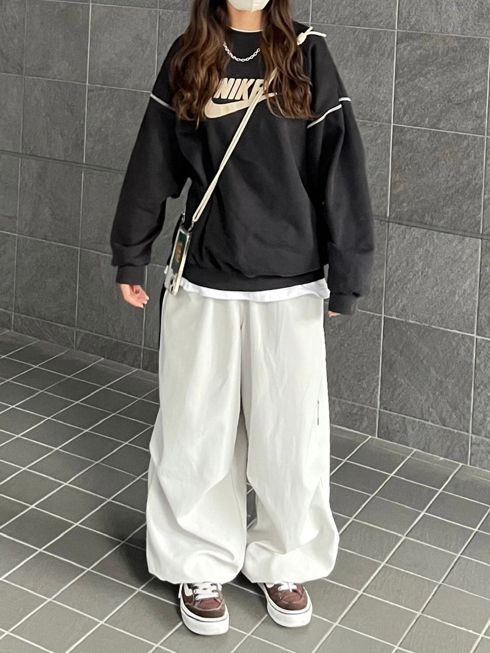 受注制【youll】bi-color wide jogger pants (2color)
