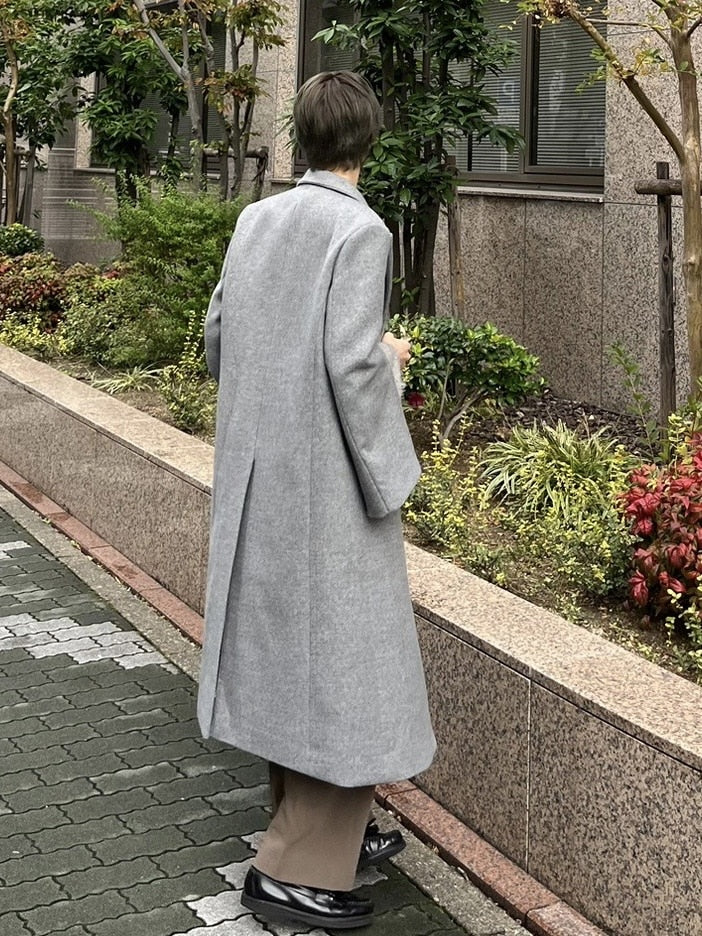 受注制【Chikashitsu +】arm zip gentleman coat (2color)