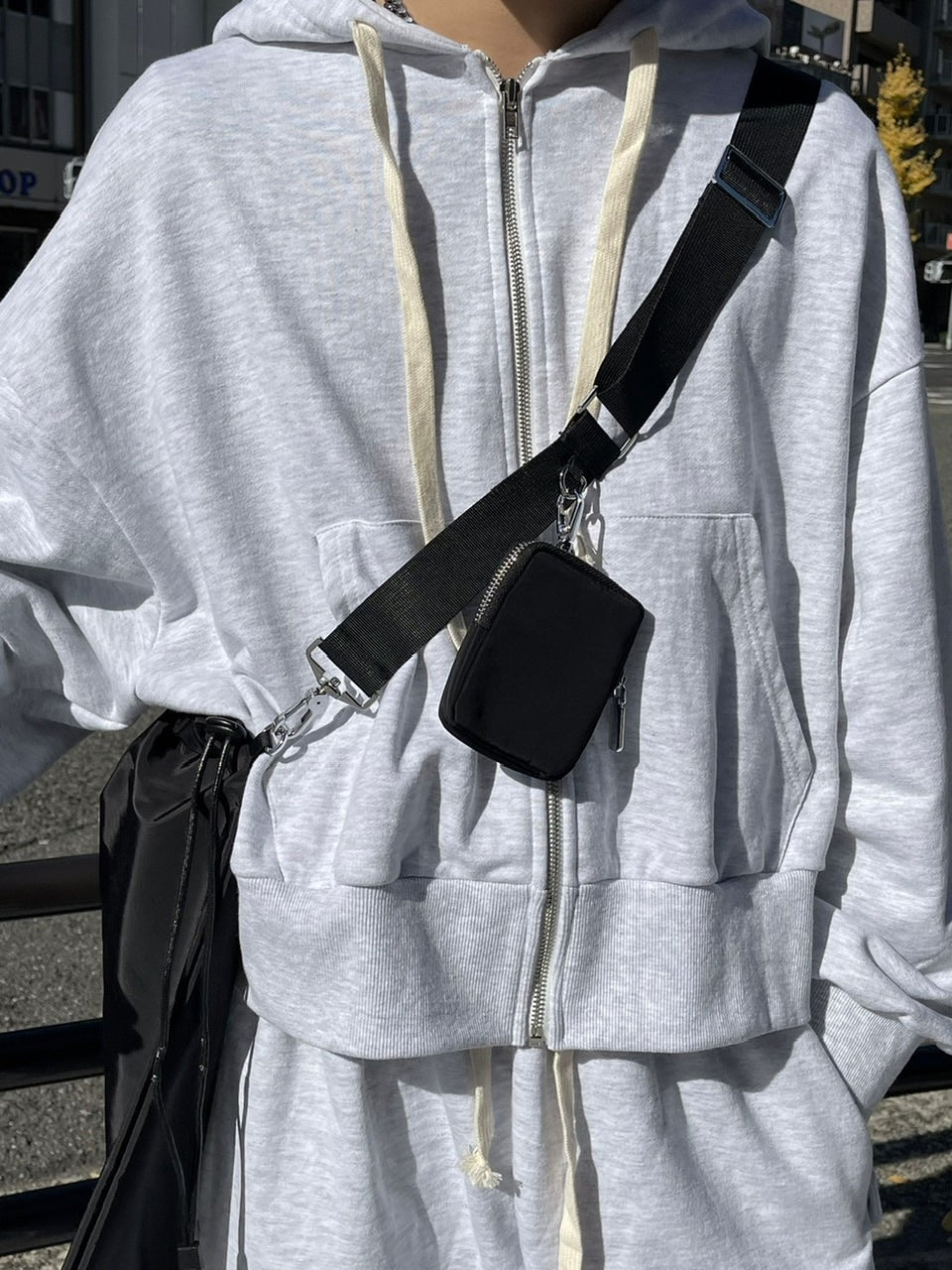 受注制【Chikashitsu +】nylon strap shoulder bag