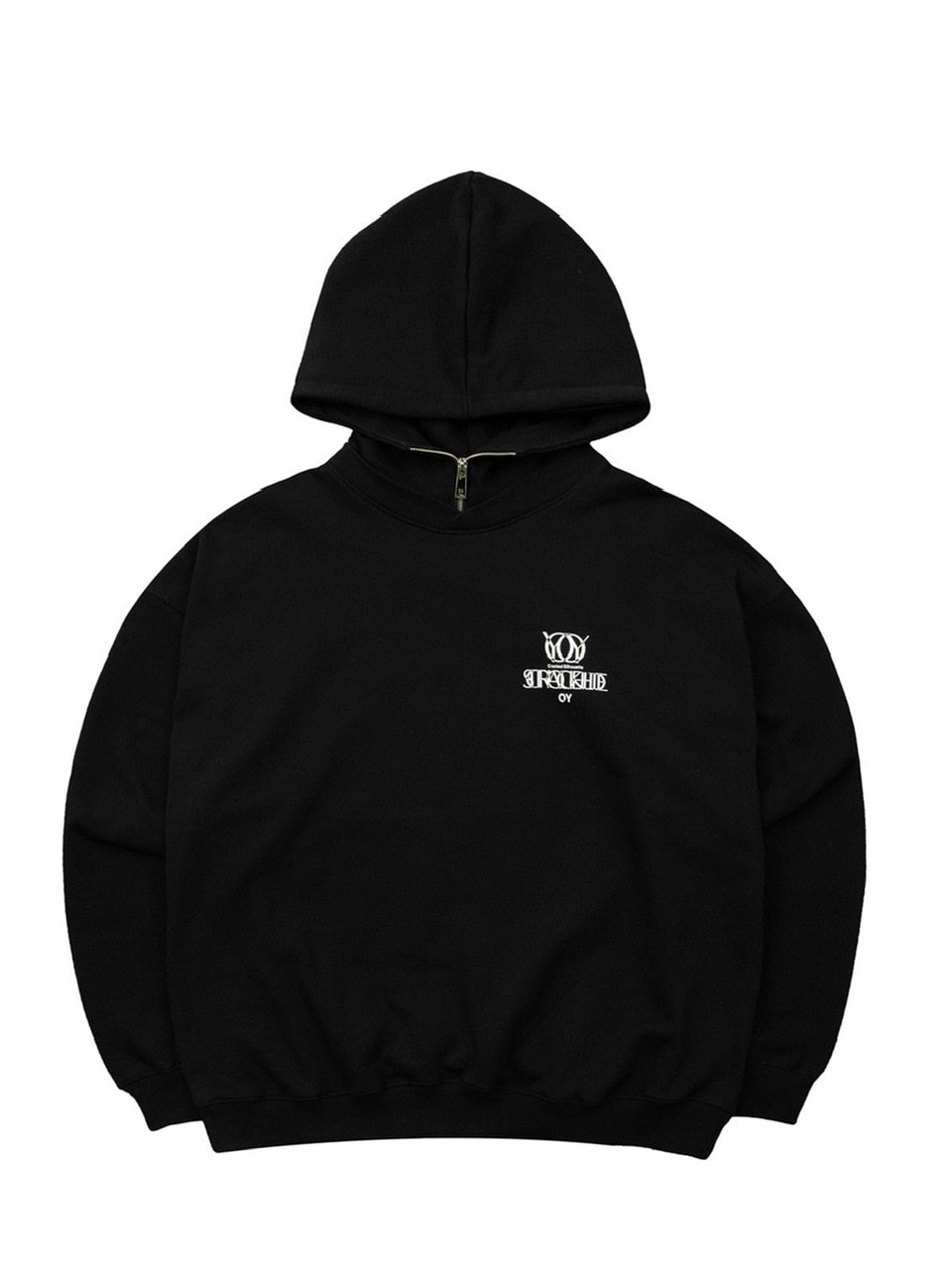 【OY】OVERLAY LOGO ZIPPER POLA HOODIE