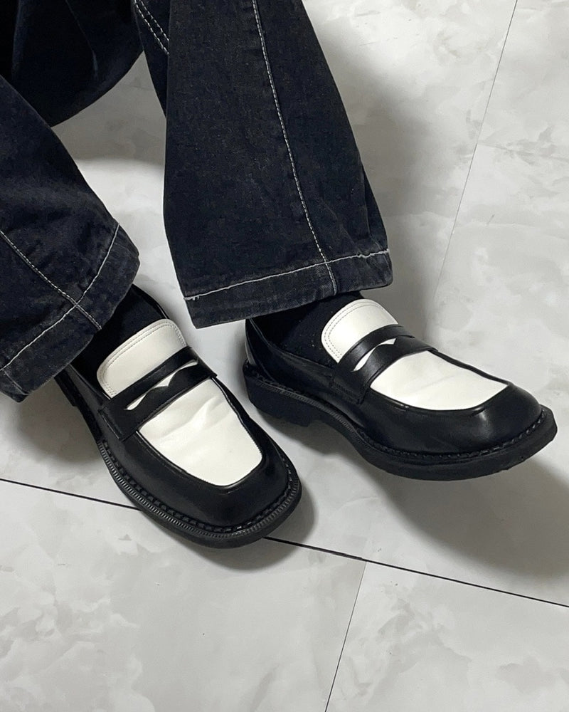 受注制【RENOL】bi-color loafer