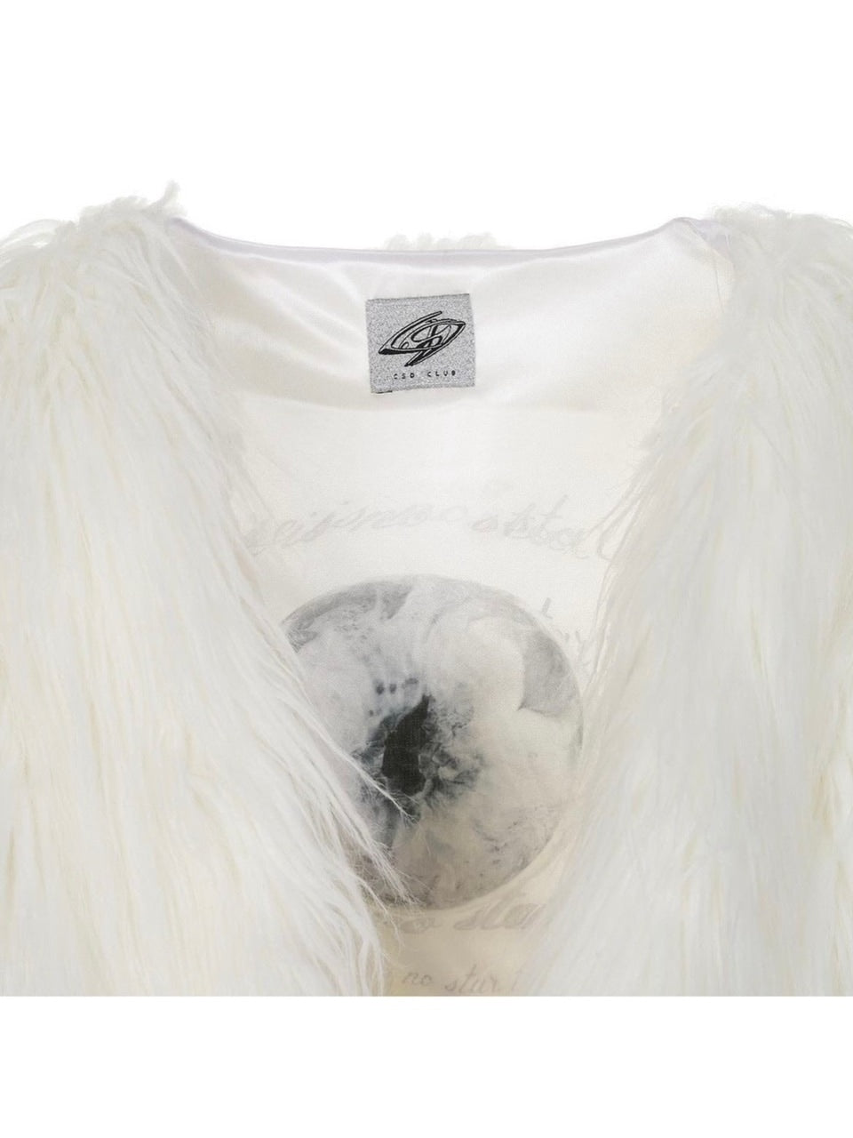 【CSD CLUB】Yeti white reversible faux fur bolero