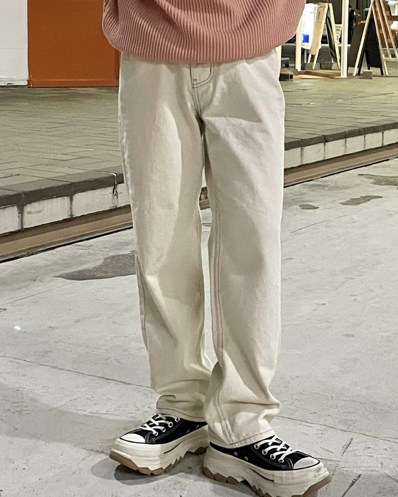 受注制【RENOL】stitch denim pants