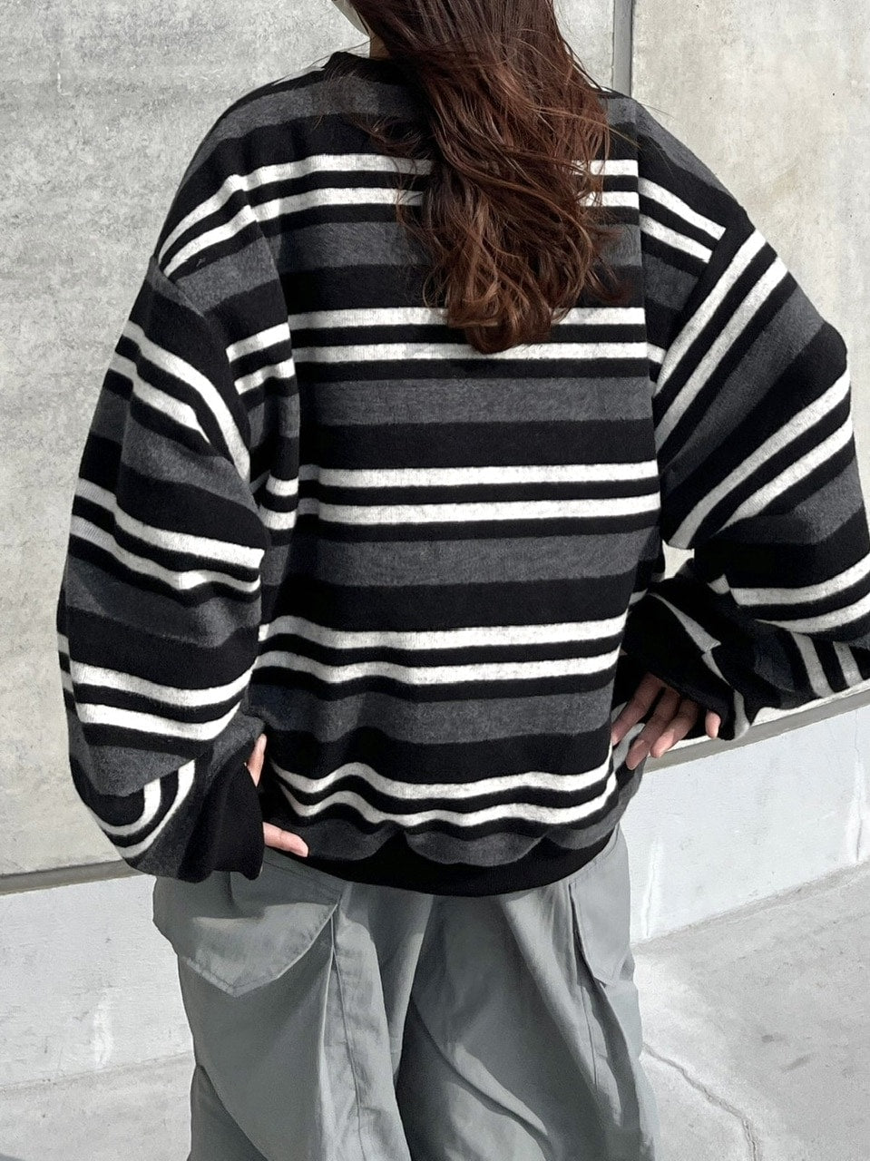 受注制【youll】border sweat shirt (2color)