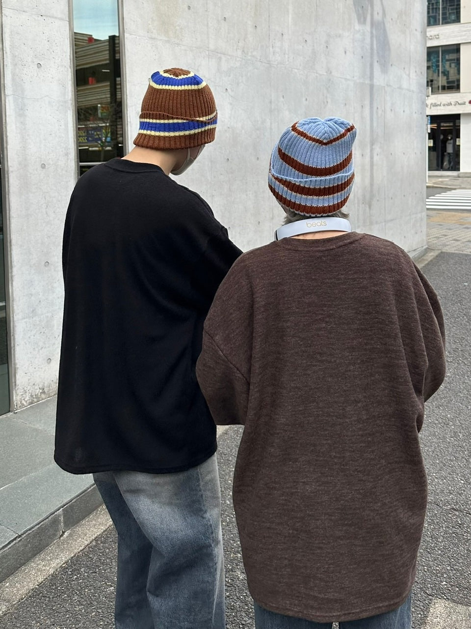 受注制【Chikashitsu +】border beanie (7color)