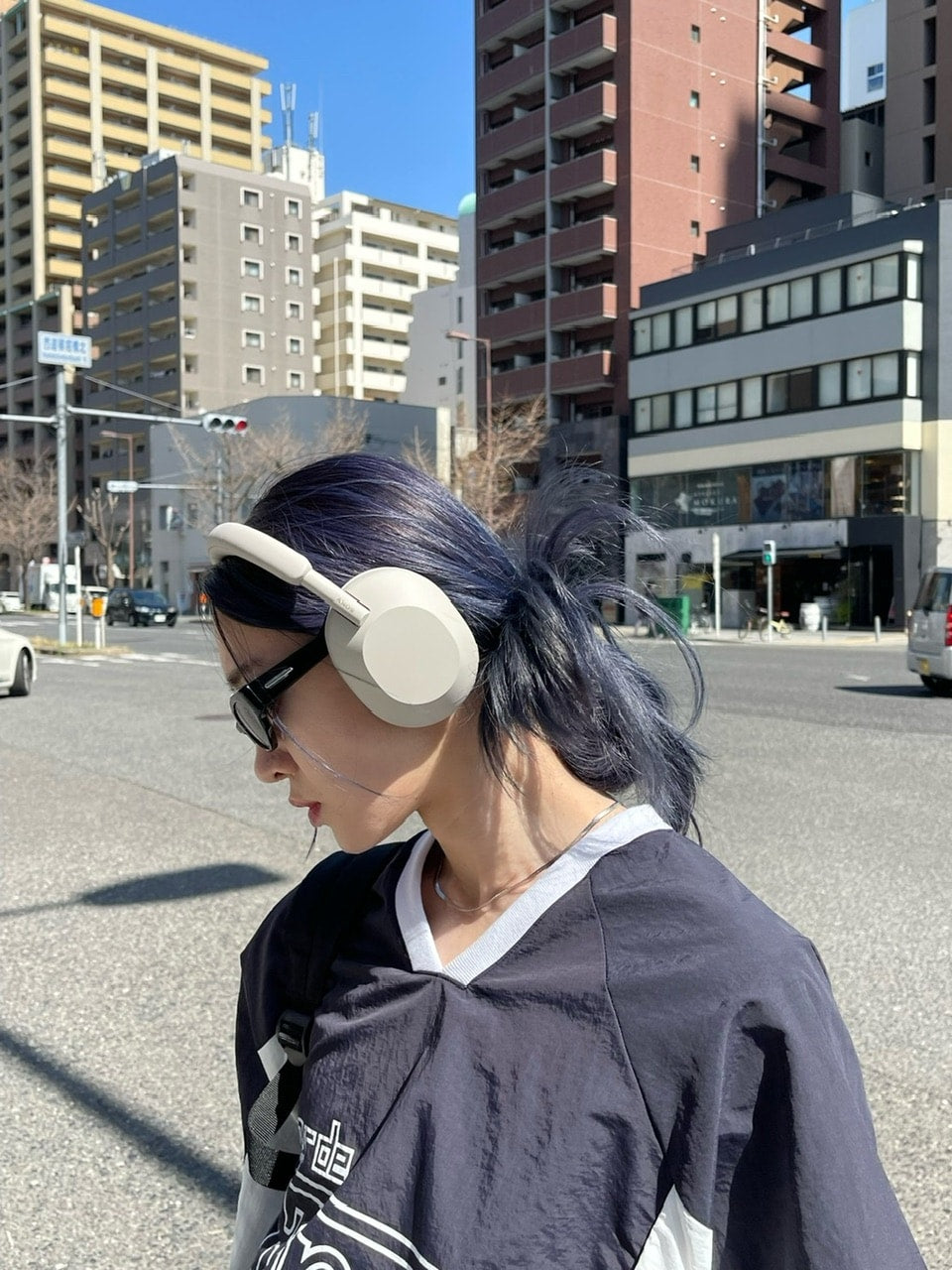 受注制【Chikashitsu +】square frame sunglasses (3color) / 【チカシツプラス】スクエアフレームサングラス