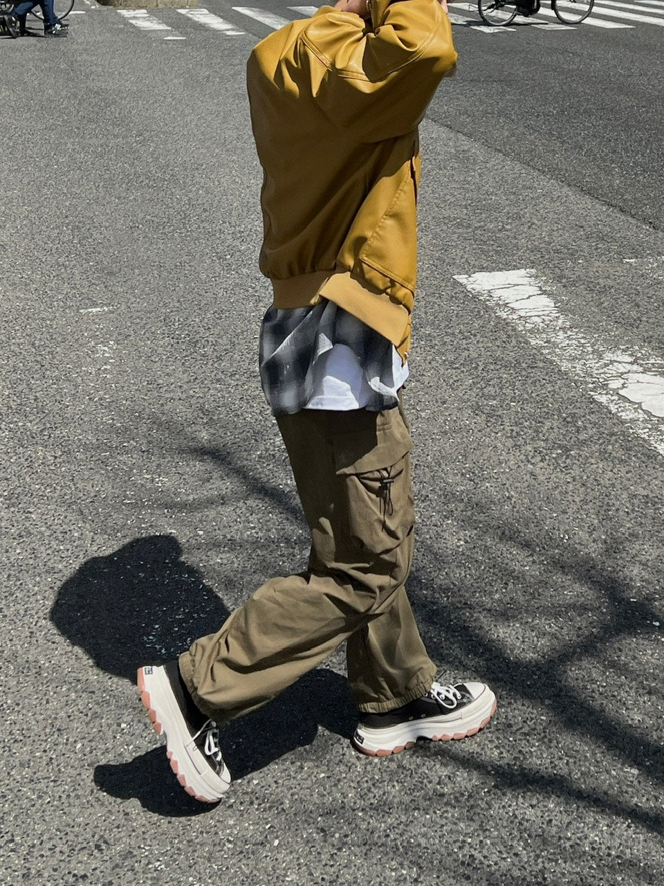 大阪店WEB限定受注制【Chikashitsu +】full length cargo pants (2color)