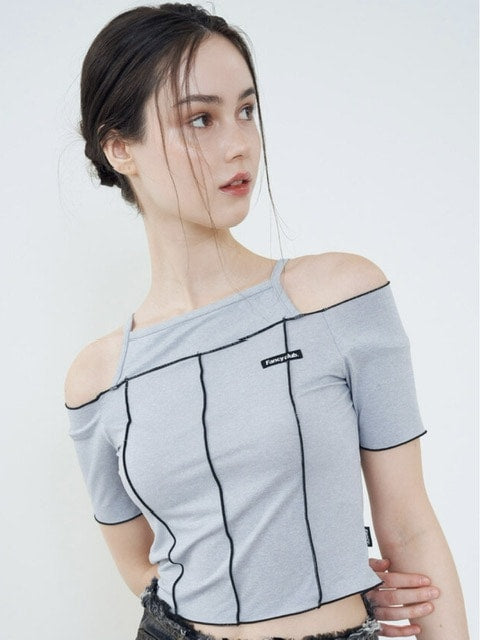 【FANCY CLUB】CUT-OUT OFF SHOURDER