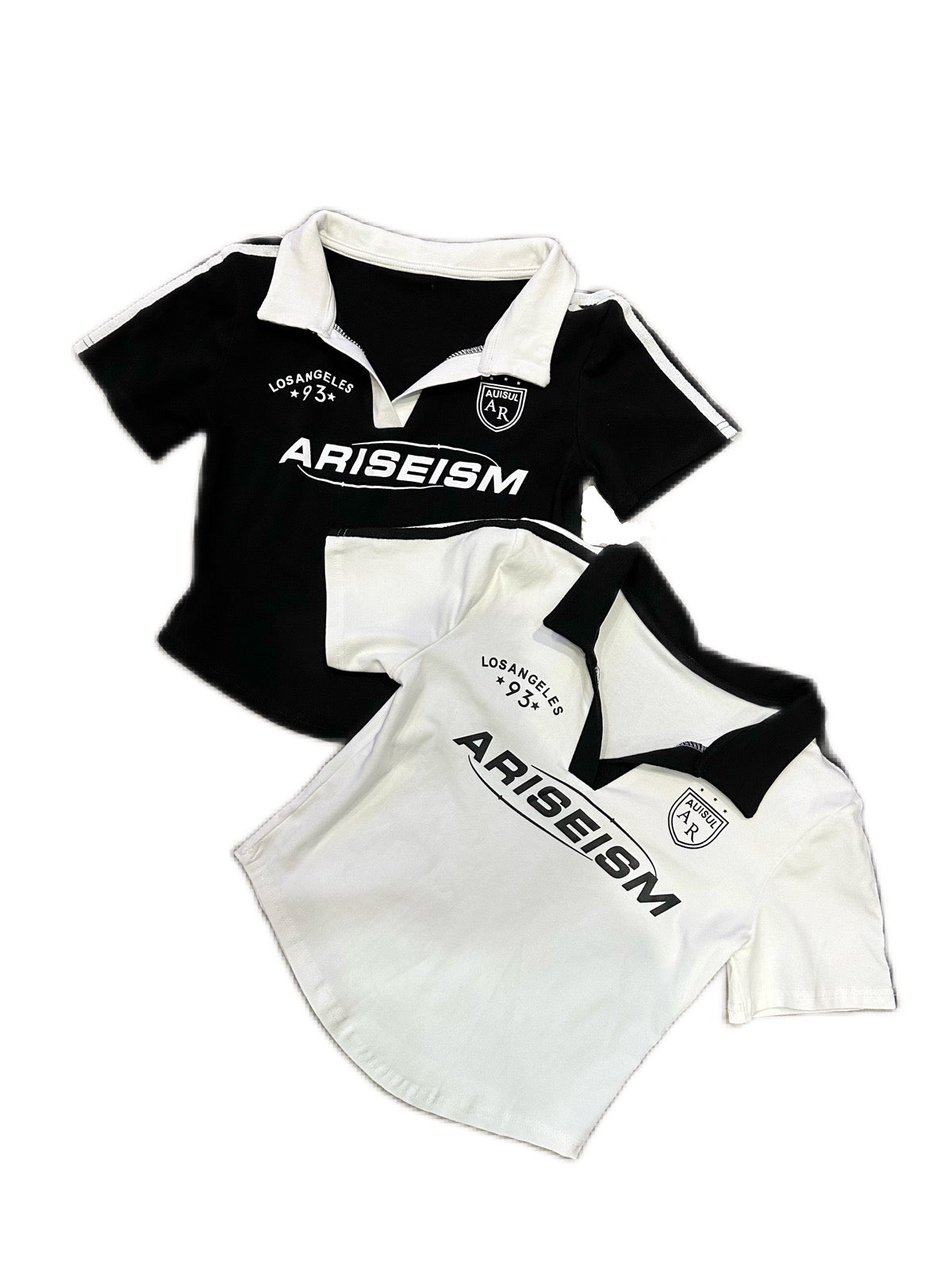 受注制【Never mind the XU】lettering collar short sleeve tee (2color)