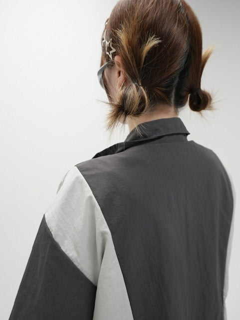 受注制【Never mind the XU】nylon zip up jacket (3color)