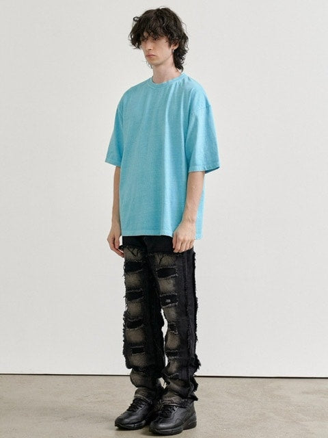 【RE:ON STUDIO】REON BACK LOGO PIGMENT T-SHIRT