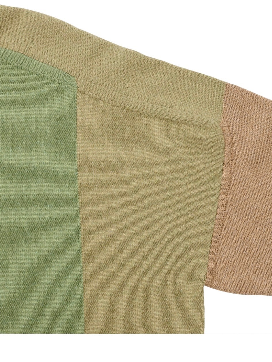 【AJOBYAJO】Tri Color Mixed Sweater