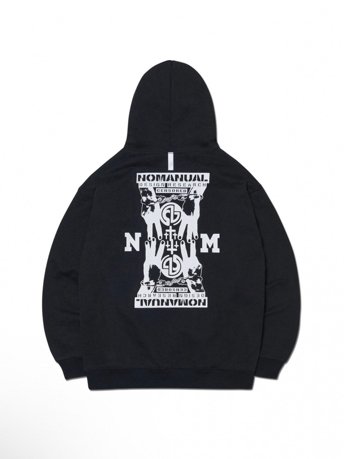 【NOMANUAL】N.M.C HOODIE / 【ノーマニュアル】ロゴプリント長袖パーカー