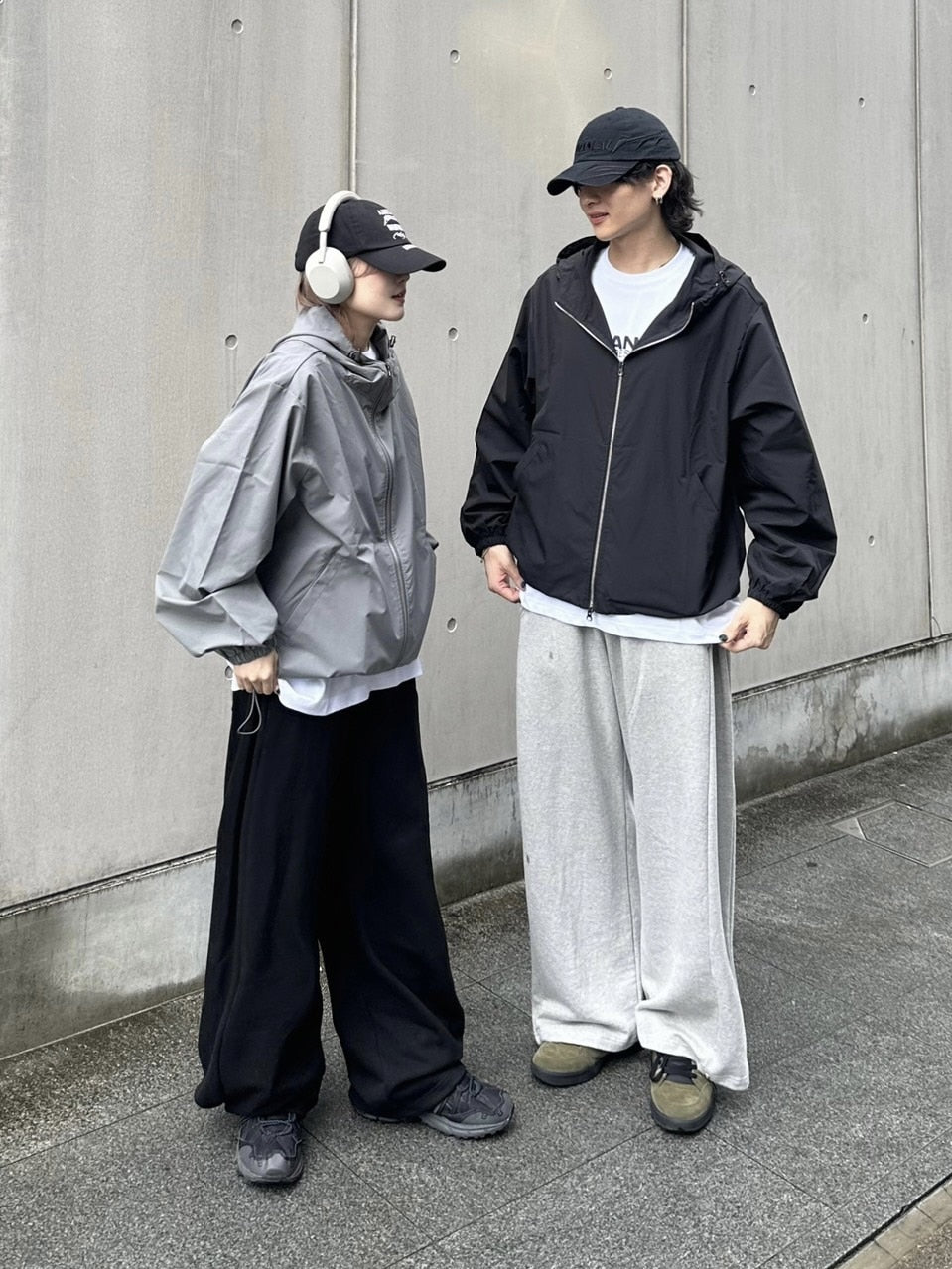 受注制【Chikashitsu +】unisex cropped hooded blouson (3color