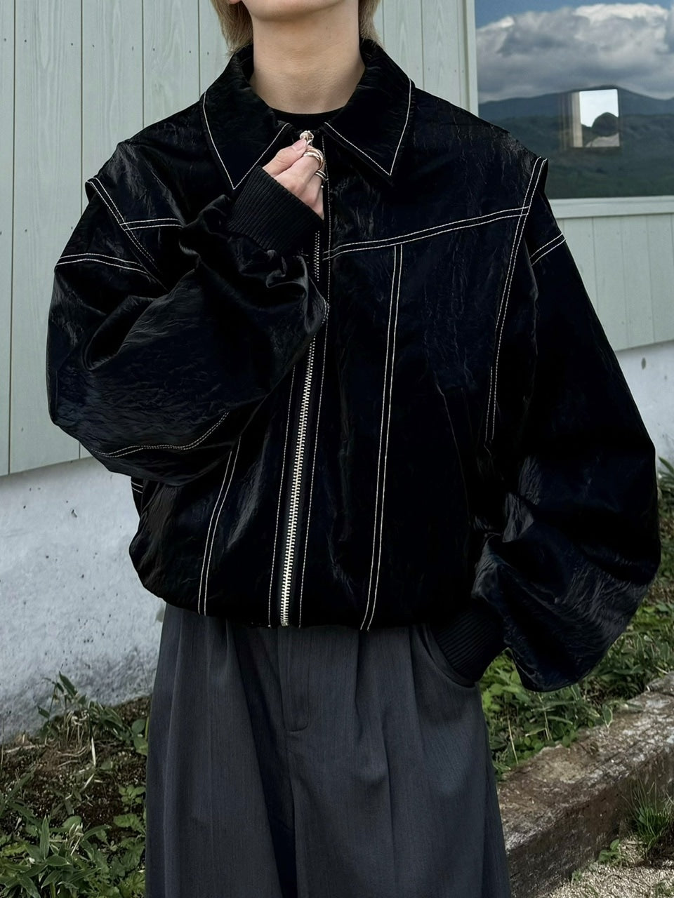 受注制【RENOL】viper leather jacket (3color)