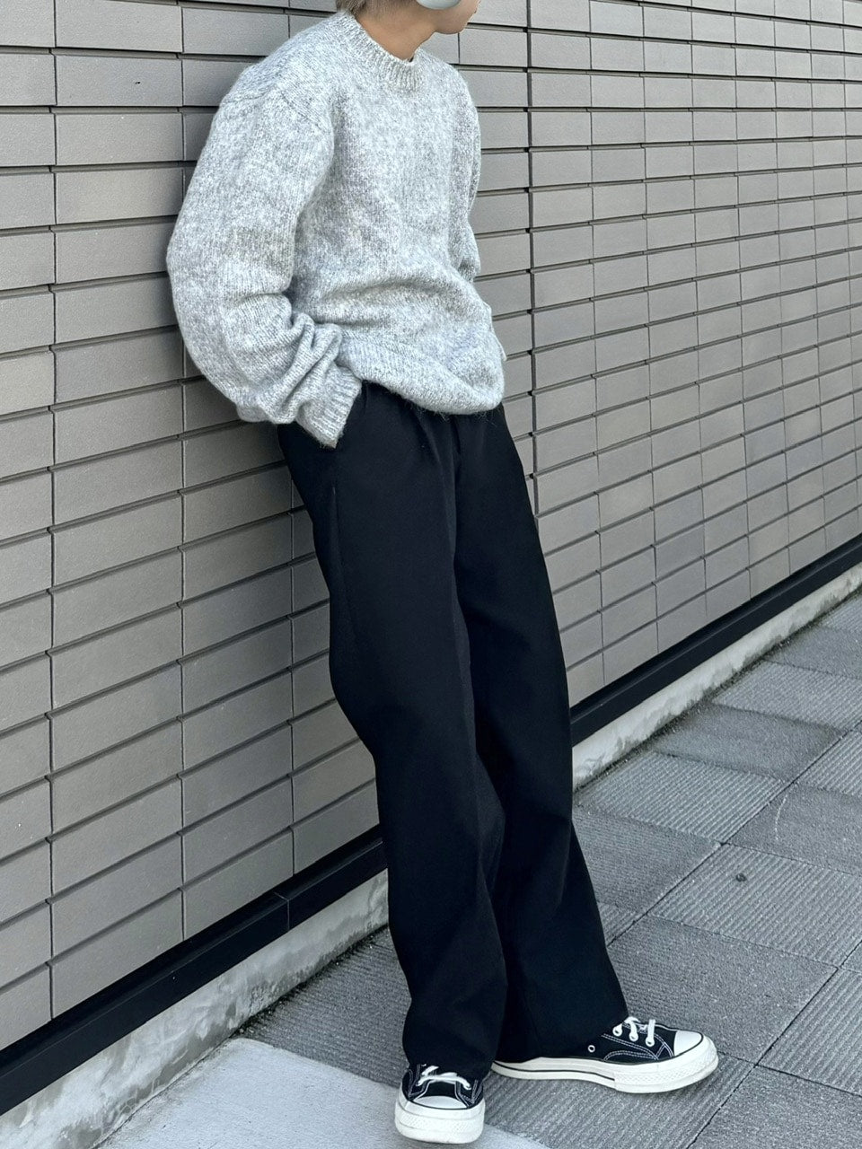 受注制【RENOL】wool mix round knit (4color)