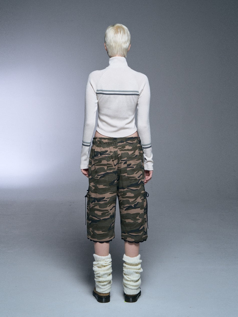 【SETUP‐EXE】RAGLAN HIGH NECK TWO-WAY ZIPUP