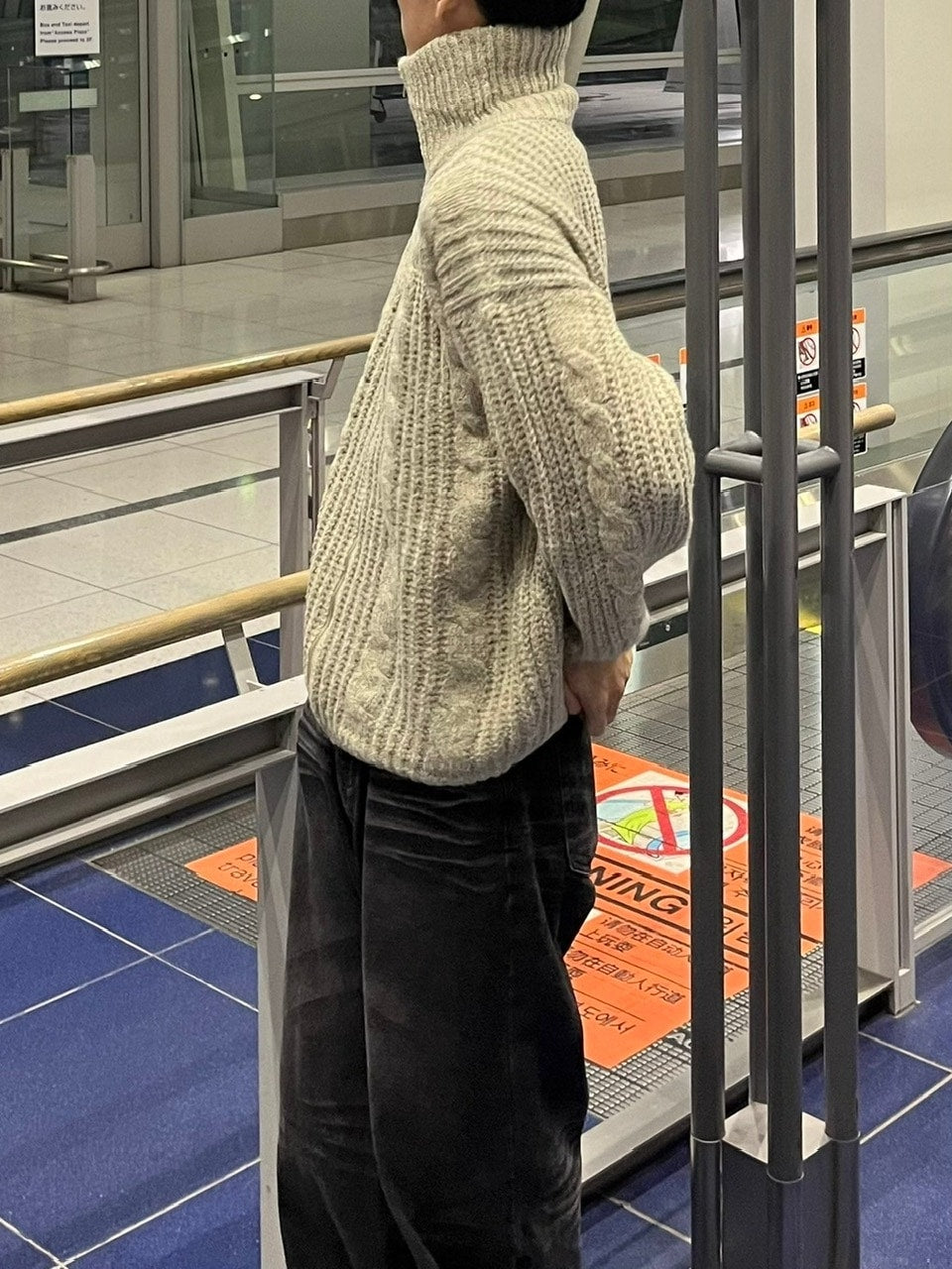 受注制【youll】zip up cable knit (5color)