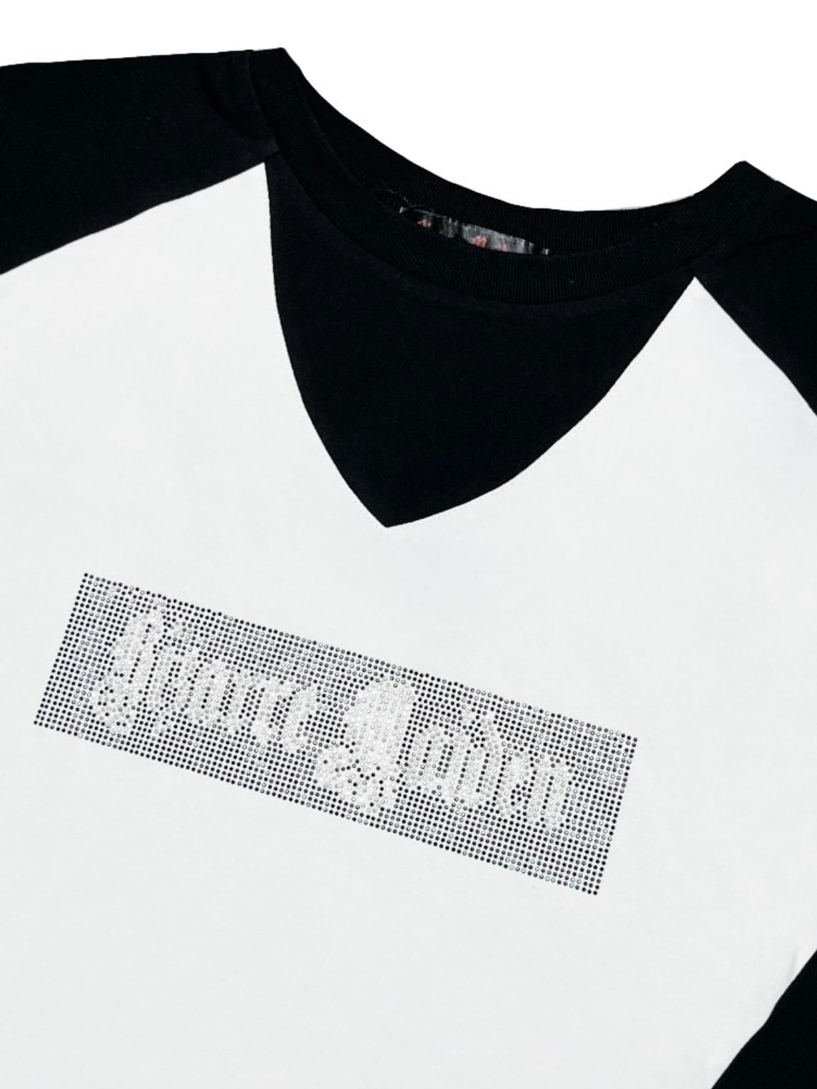 【Bizarre Maiden】rhinestone logo raglan tee (2color) / 【ビザールメイデン】ラインストーンロゴラグラン長袖Tシャツ