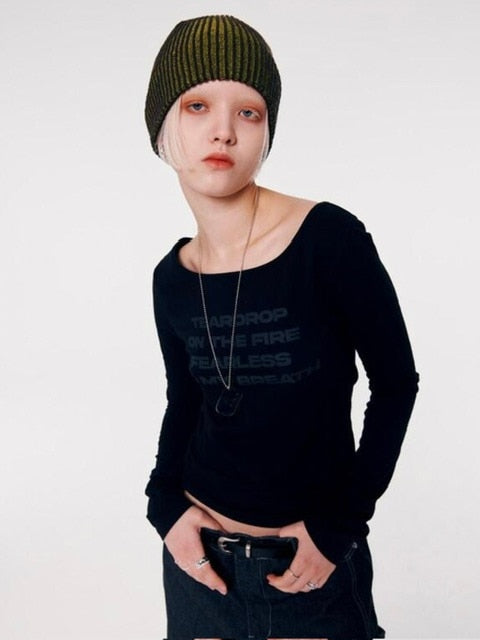 【runningHIGH】GLITTER LOGO TWO TONE BEANIE