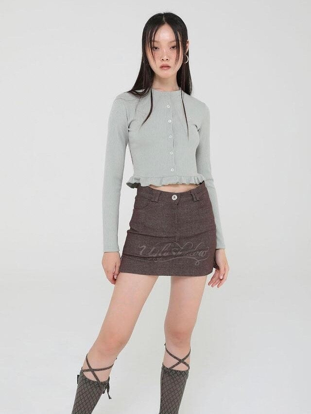 【Uglyshadow】CRYSTAL CARDIGAN / 【アグリーシャドウ】クリスタル長袖カーディガン