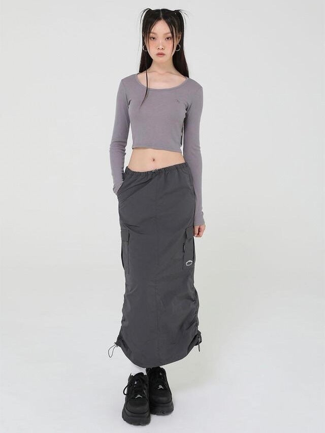 【Uglyshadow】OFFICIAL SHIRRING SKIRT