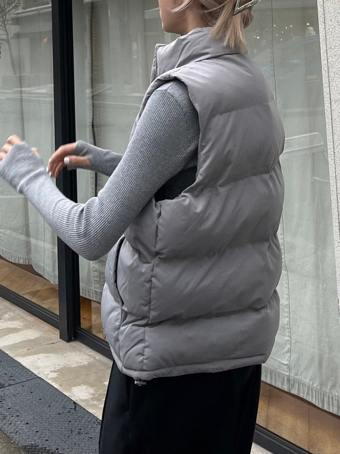 受注制【Chikashitsu +】padded vest (5color)