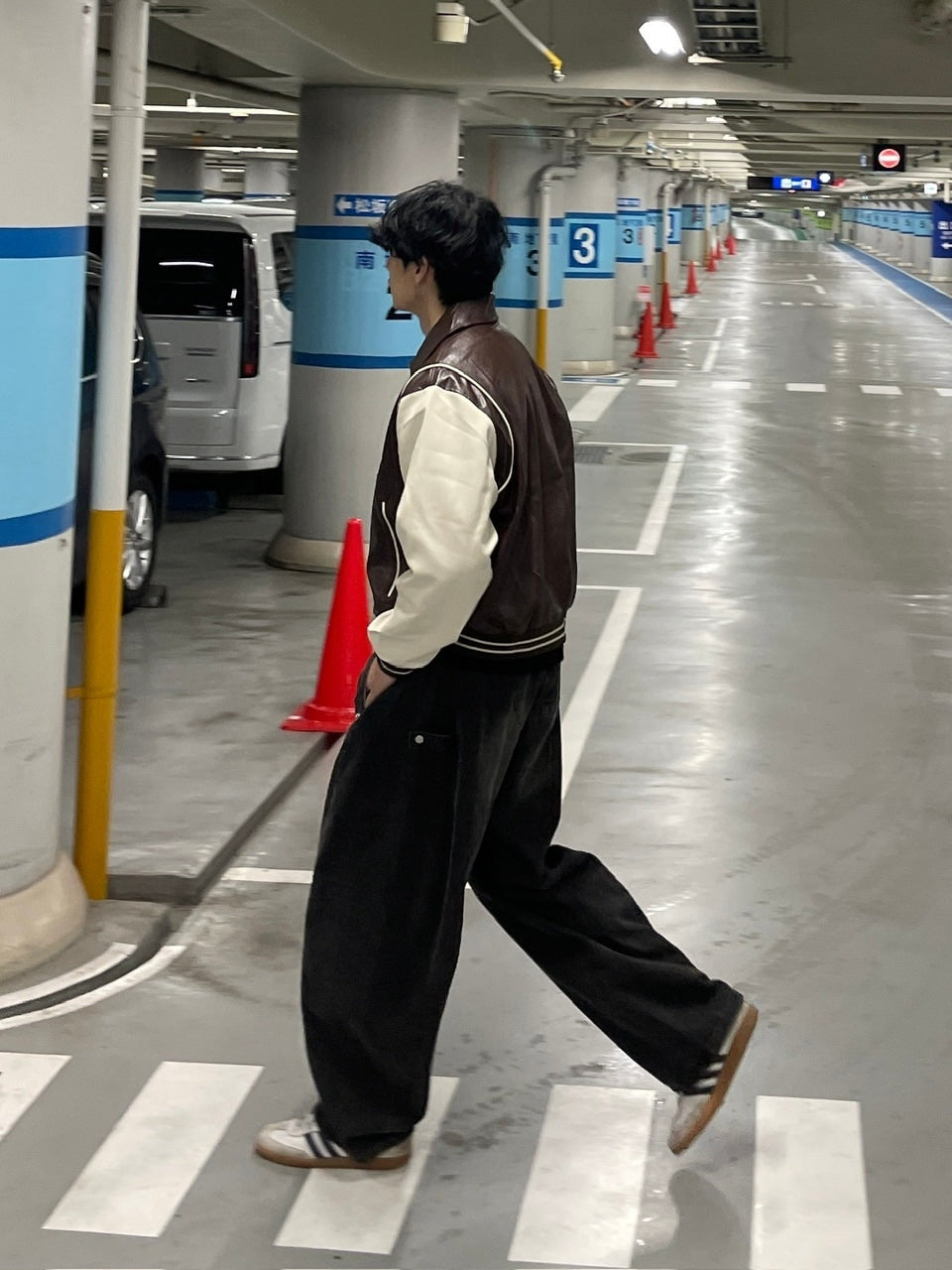 受注制【Chikashitsu +】leather piping jacket (2color)