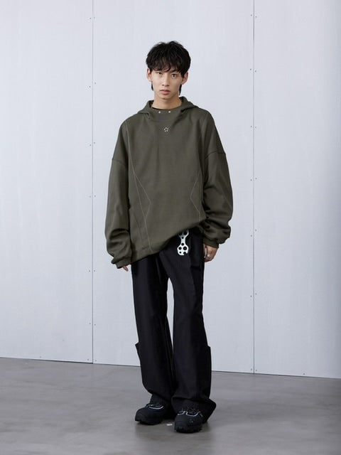 【ARCH by ROARINGWILD】GEOMETRIC LOOSE FIT HOODIE