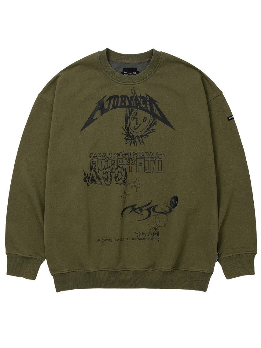【AJOBYAJO】AJOLICA Collage Sweatshirt