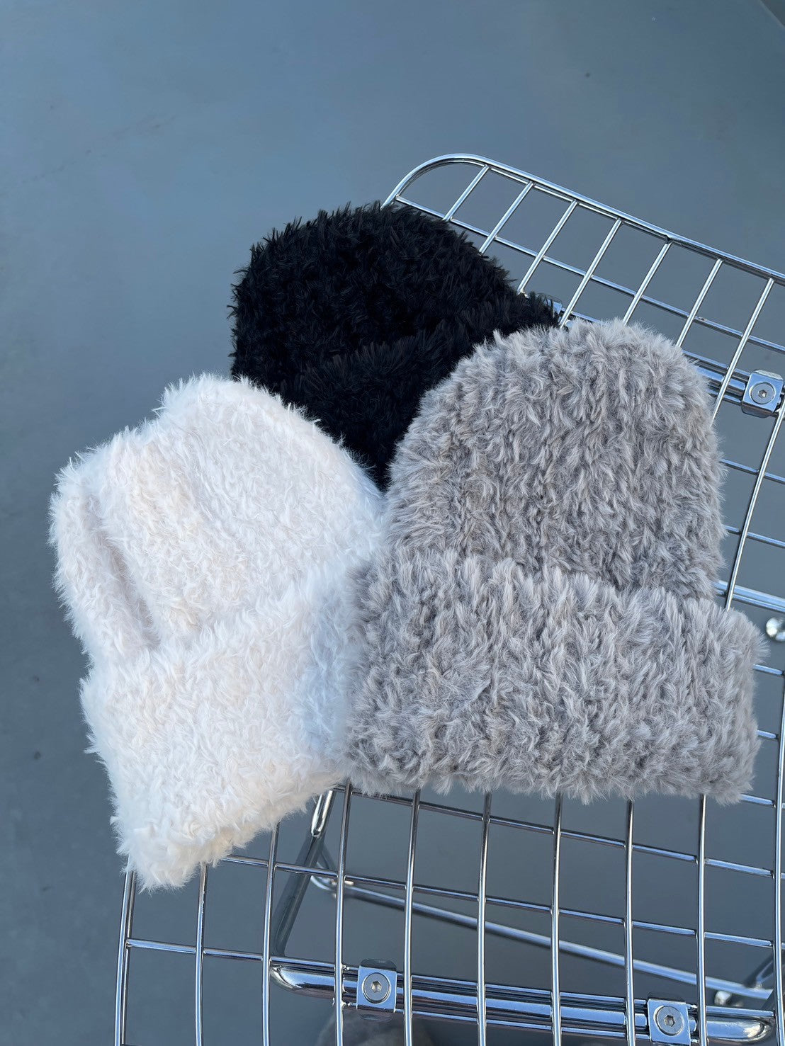 受注制【nmtc +】hairy beanie (3color)