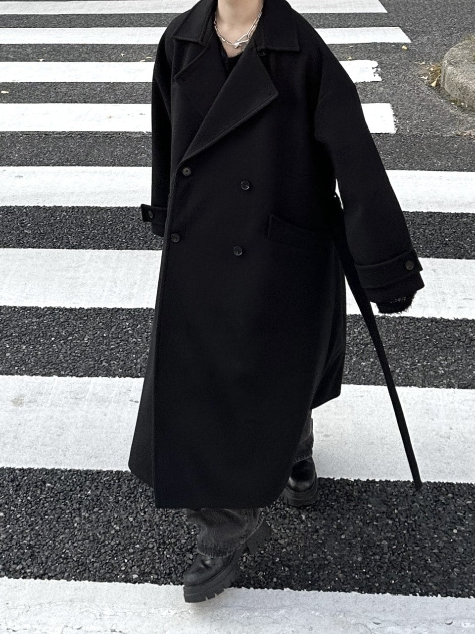 大阪店WEB限定【Chikashitsu +】oversized wool double coat (2color)