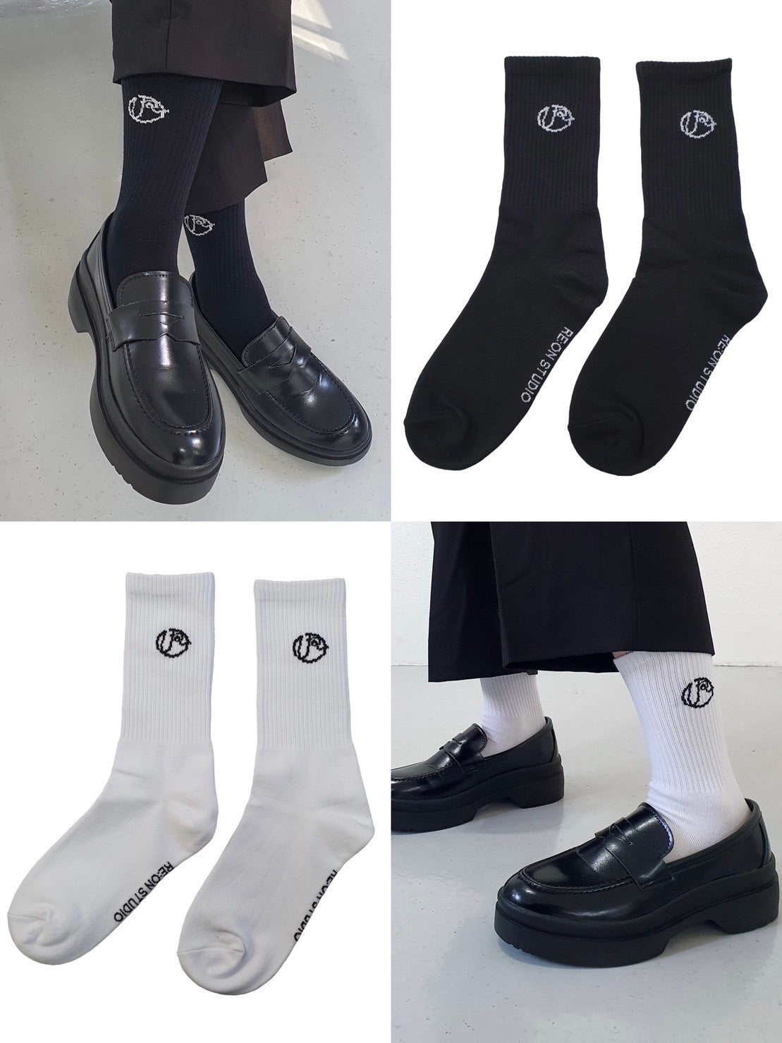 【RE:ON STUDIO】RE:ON LOGO SOCKS