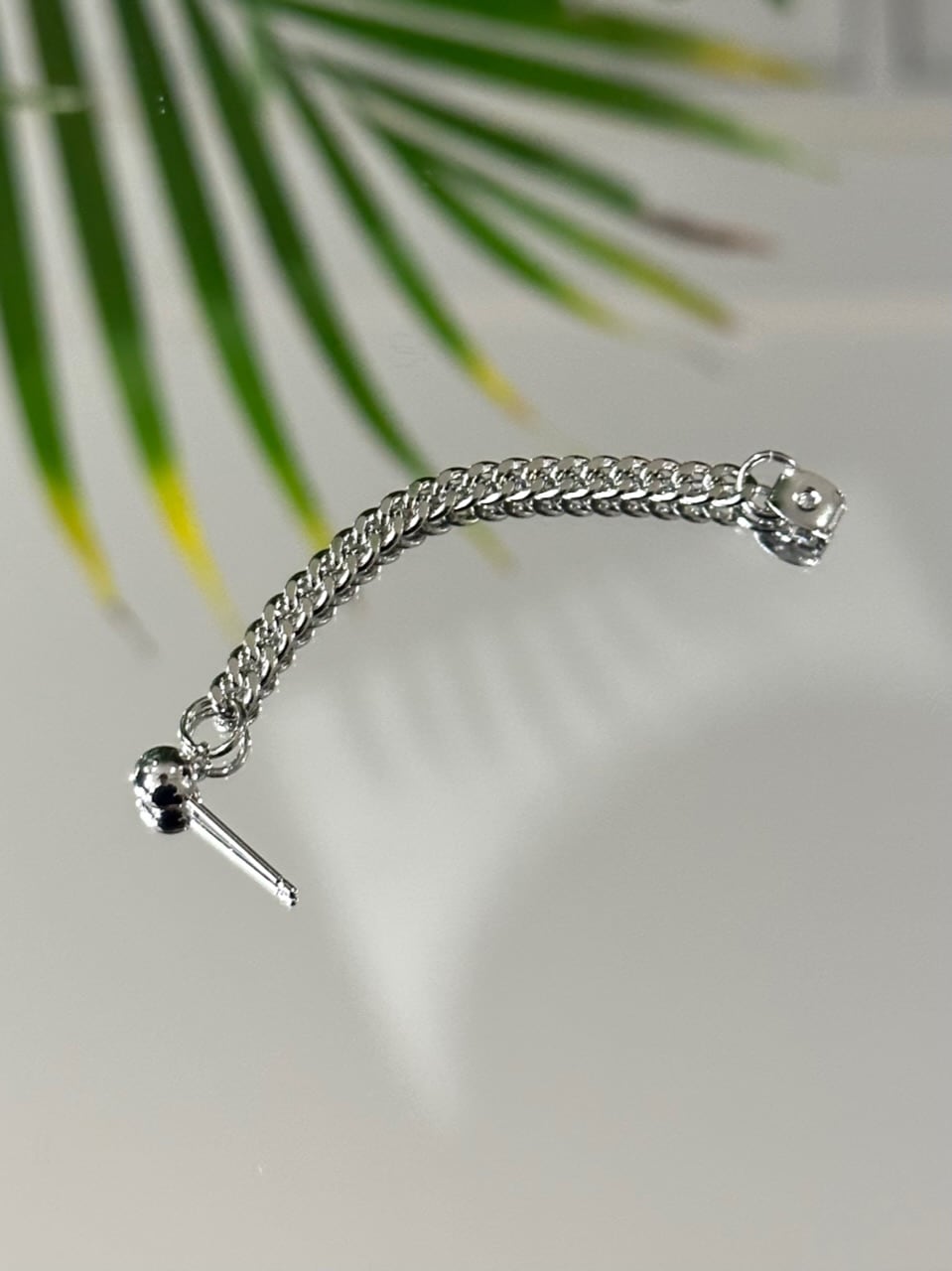 大阪店WEB限定受注制【Chikashitsu +】simple chain pierced earrring