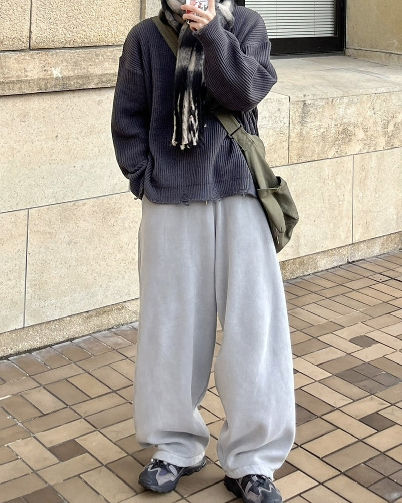 受注制【youll】pigment sweat pants (2color)