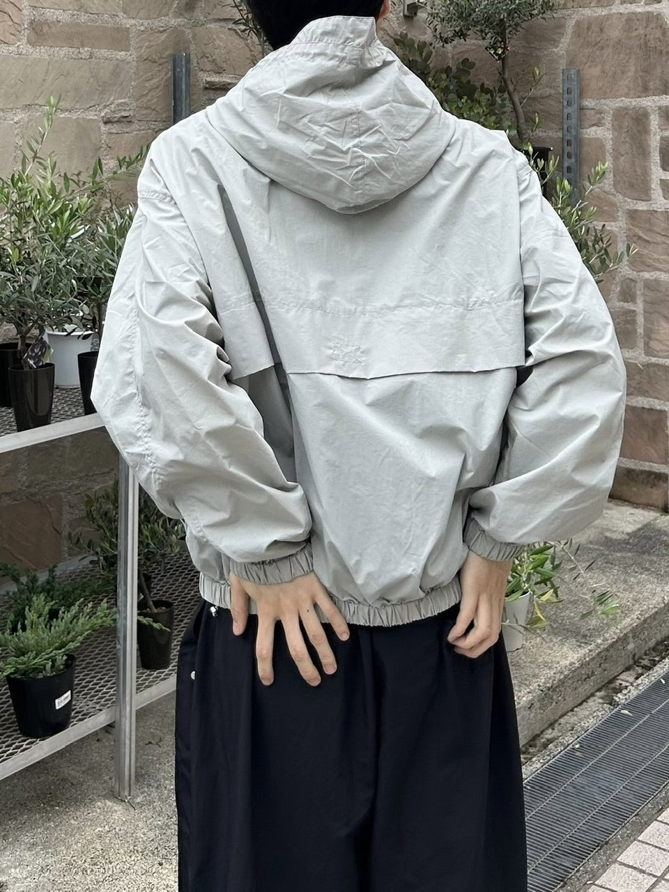 受注制【youll】nylon hooded blouson (2color)