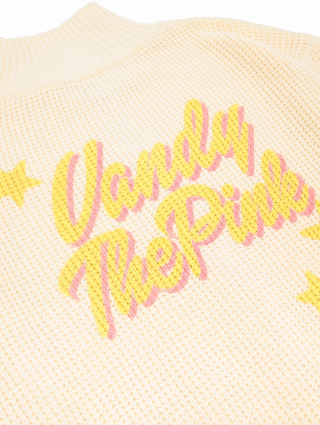 【VANDY THE PINK】STAR KNIT ZIP UP