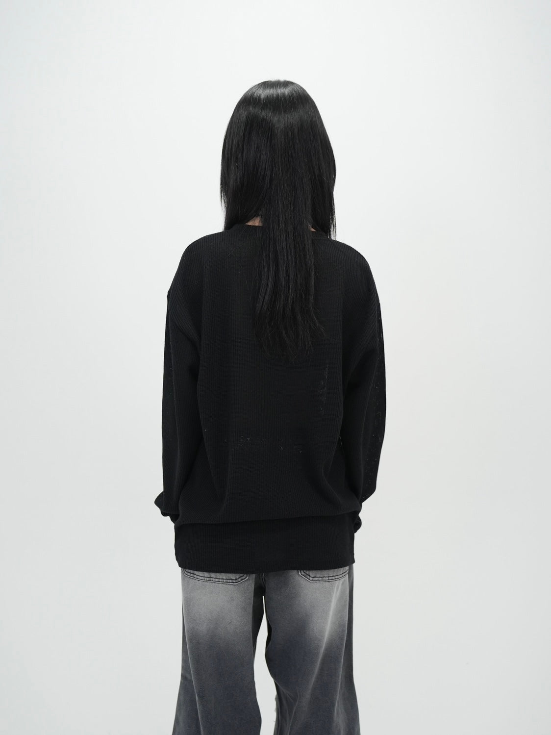 受注制【Bizarre Maiden】vintage mesh long sleeve (2color)