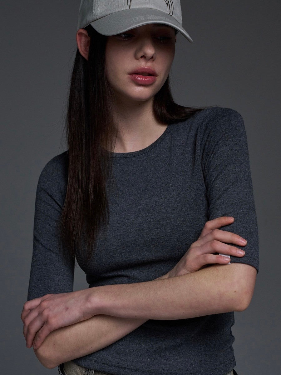 【FANCY CLUB】THREE QUARTER BASIC T-SHIRT