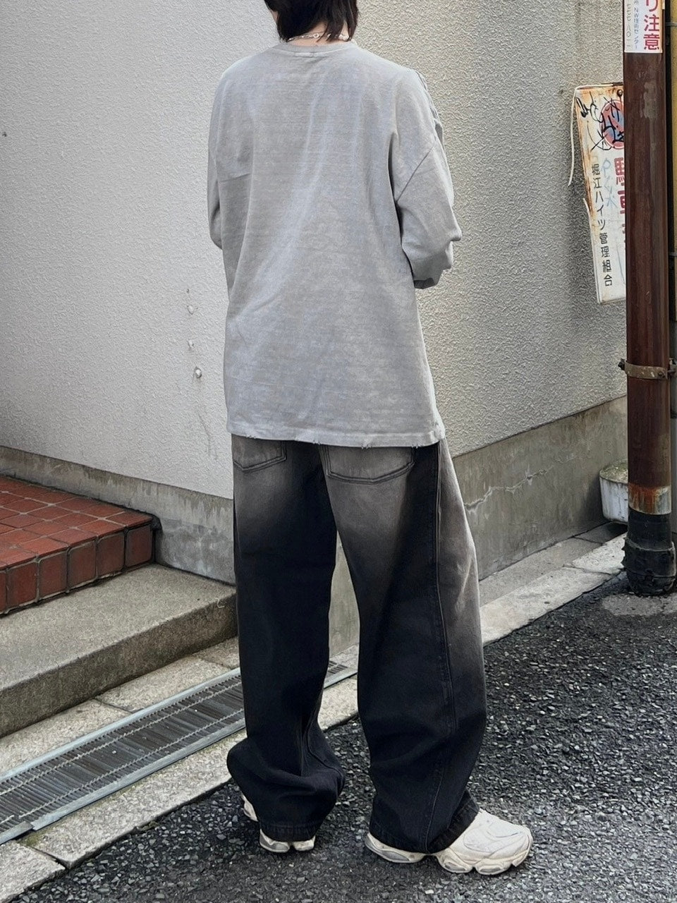 大阪店WEB限定受注制【Chikashitsu +】pigment long sleeve (2color)