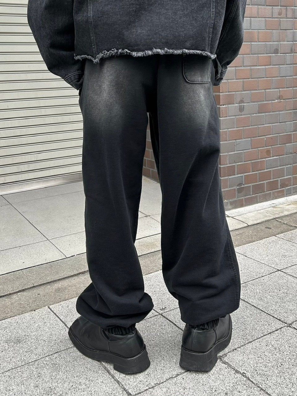 大阪店WEB限定受注制【Chikashitsu +】vintage wash sweat pants