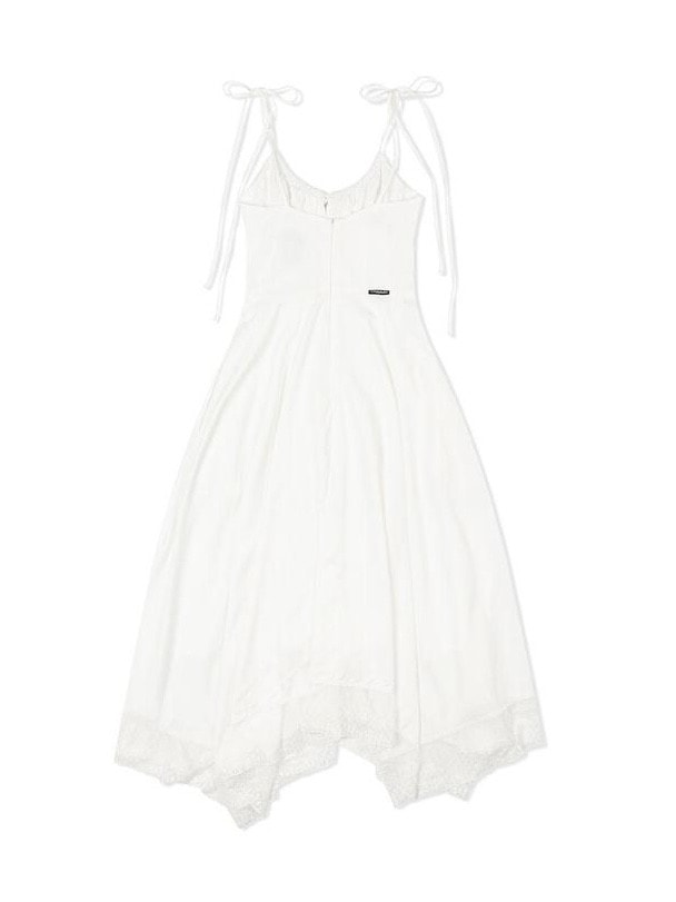 【Uglyshadow】LACE RIBBON SLEEVELESS DRESS