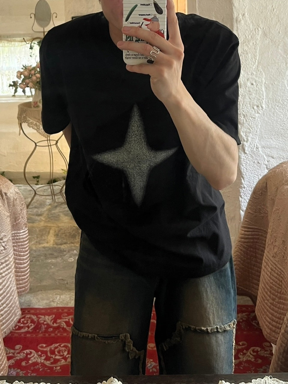 【youll】sparkle tee (2color)