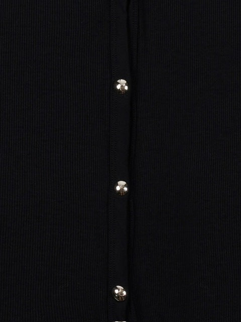 【ROCK CAKE】Nickel Snap Slim Cardigan