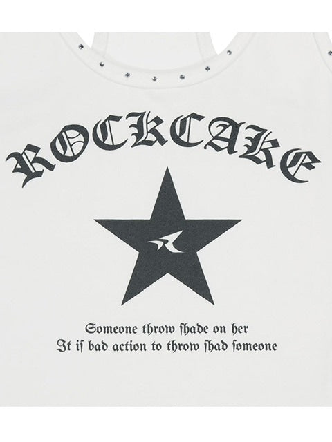 【ROCK CAKE】Crystal Hotfix Sleeveless