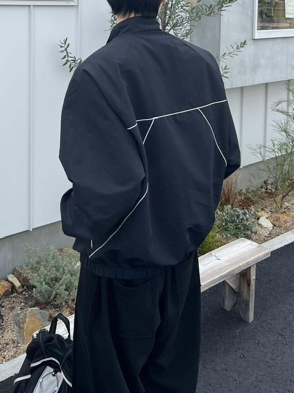 受注制【youll】piping nylon jacket (2color)