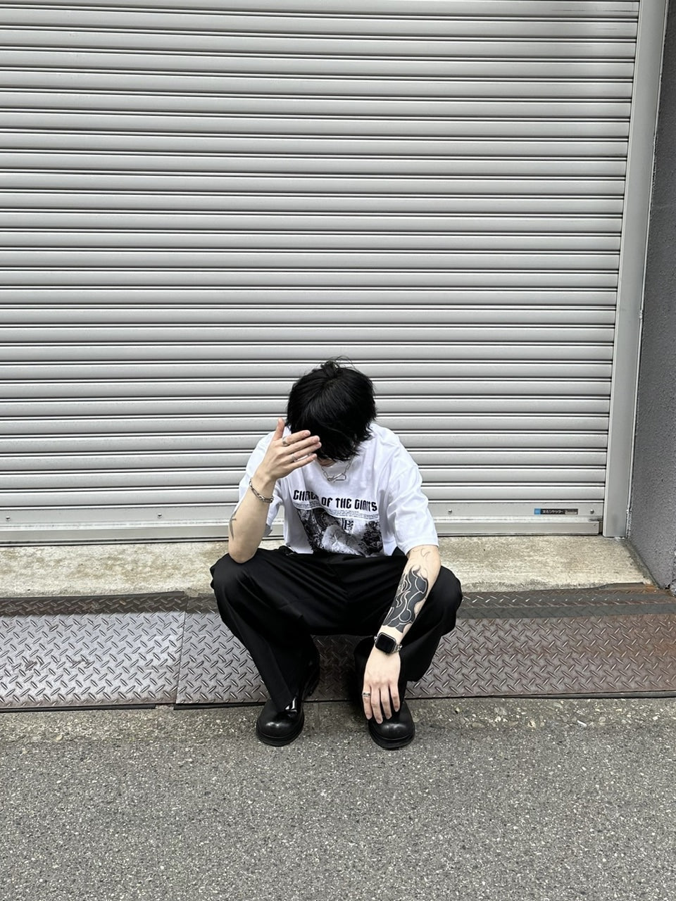 大阪店WEB限定【Chikashitsu +】oversized olympos t-shirt (2color)